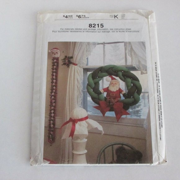 Vintage Sewing Pattern Christmas Comforter SIMPLICITY Crafts 8215, 1987 - Picture 2 of 6
